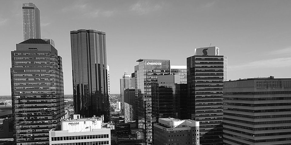 Down Town of Edmonton, Alberta home of better-view.ca window cleaning company also betterviewyeg.com